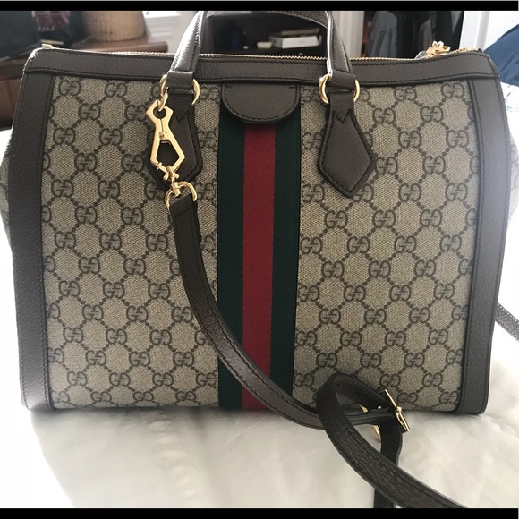 Authentic Ophidia Gucci Medium top handle bag - Picture 4 of 9